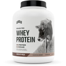 Levels, Poudre de Protéine de Lactosérum Nourri à l'Herbe, Mocha Chocolat, 5 lb (2,27 kg)