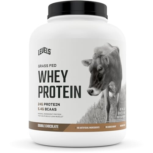 Levels, Weideprotein Molkenpulver, Doppelschokolade, 5 lbs (2,27 kg)