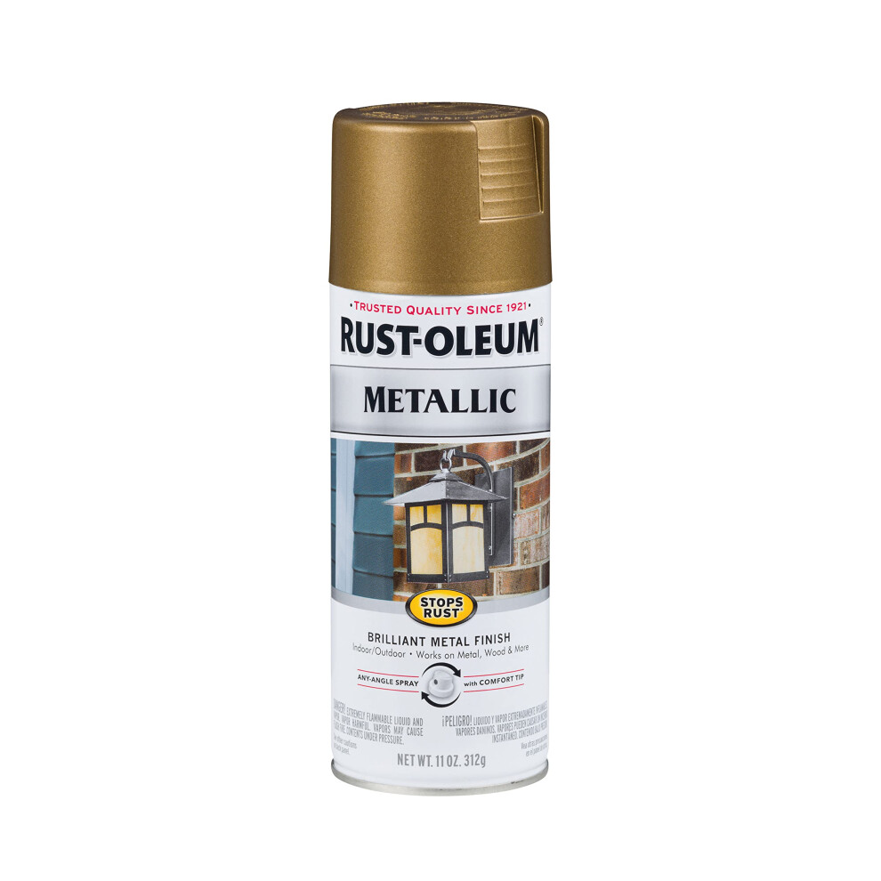 RustOleum 313142 Stops Rust Metallic Spray Paint  11 oz  Champagne Bronze