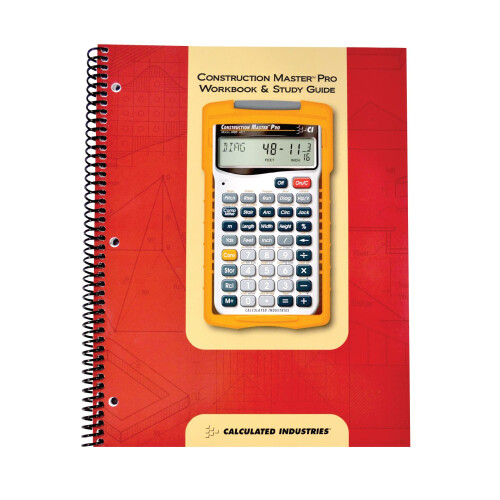 Calculated Industries 2140 Construction Master Pro Workbook and Study Guide  4 Comprehensive Sections  Site Development  Footing