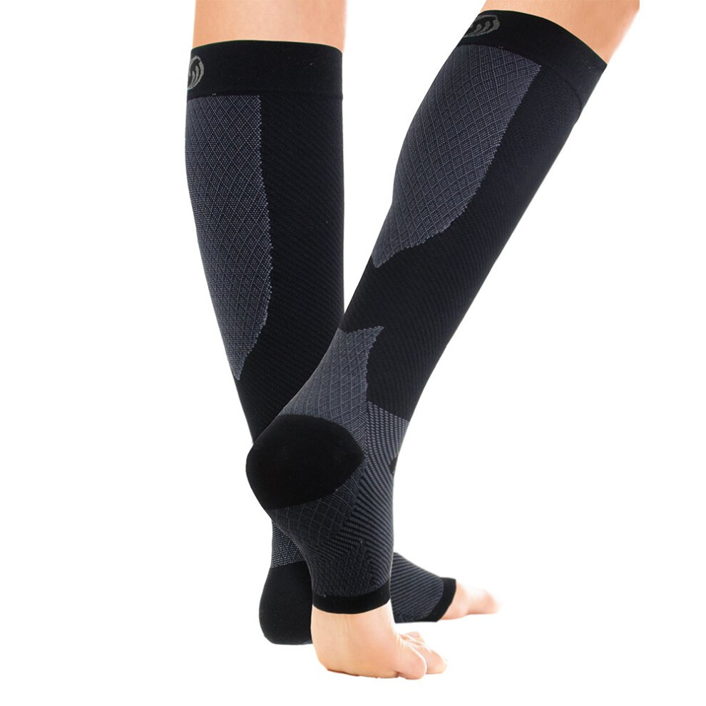 Orthosleeve Fs6 Compression Foot Leg Sleeve 1 Pair For Plantar Fasciitis Heel Pain Achilles Tendonitis Shin Splints Ven