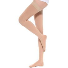 TOFLY Thigh High Compression Socks for Women Men Closed Toe 1520mmHg Graduated Medical Compression Stockings with Silicone B