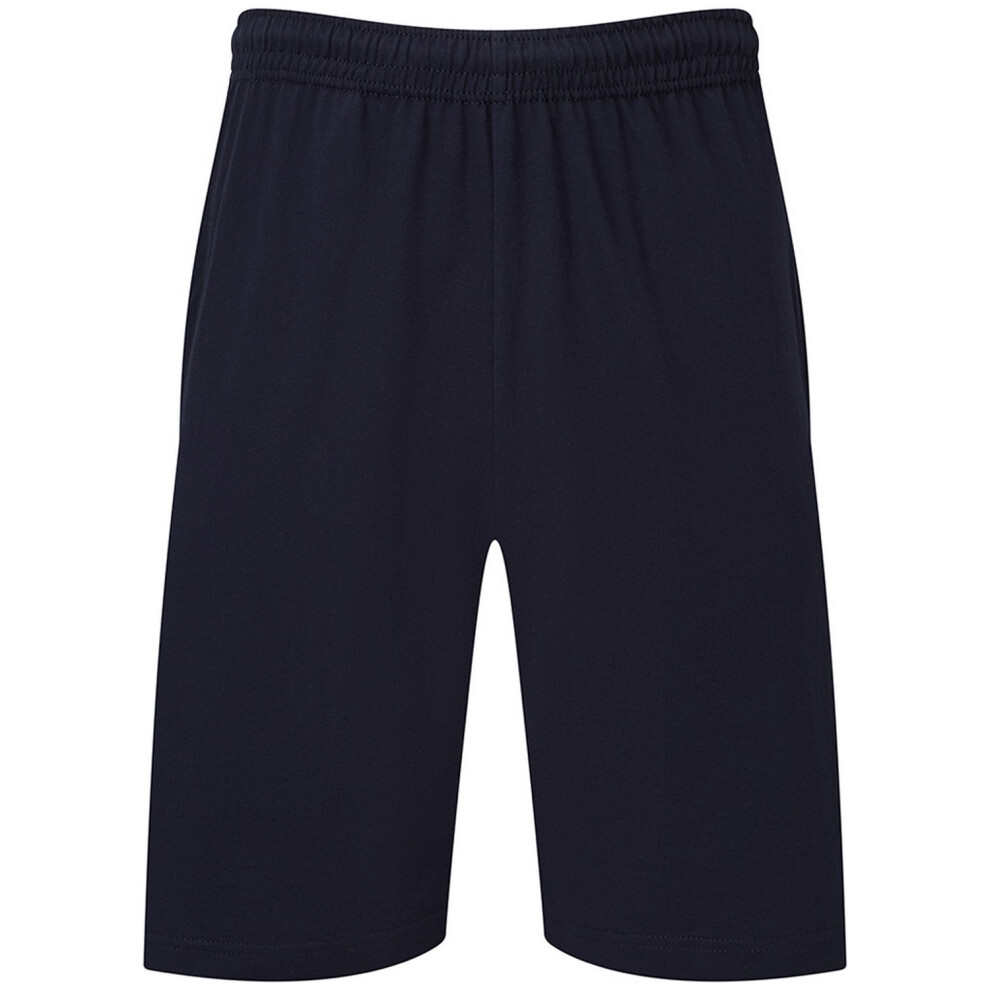 (XXL, Deep Navy) Fruit of the Loom Mens Iconic 195 Jersey Shorts-image-OPC-PDTQGYR-NEW