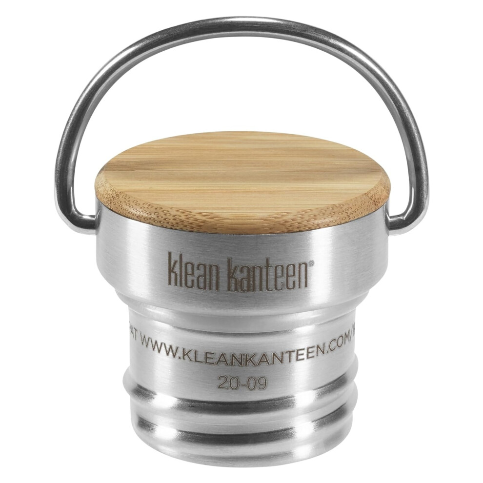 Klean Kanteen Stainless Steel Bamboo Cap - fits all Kid and Classic bottles