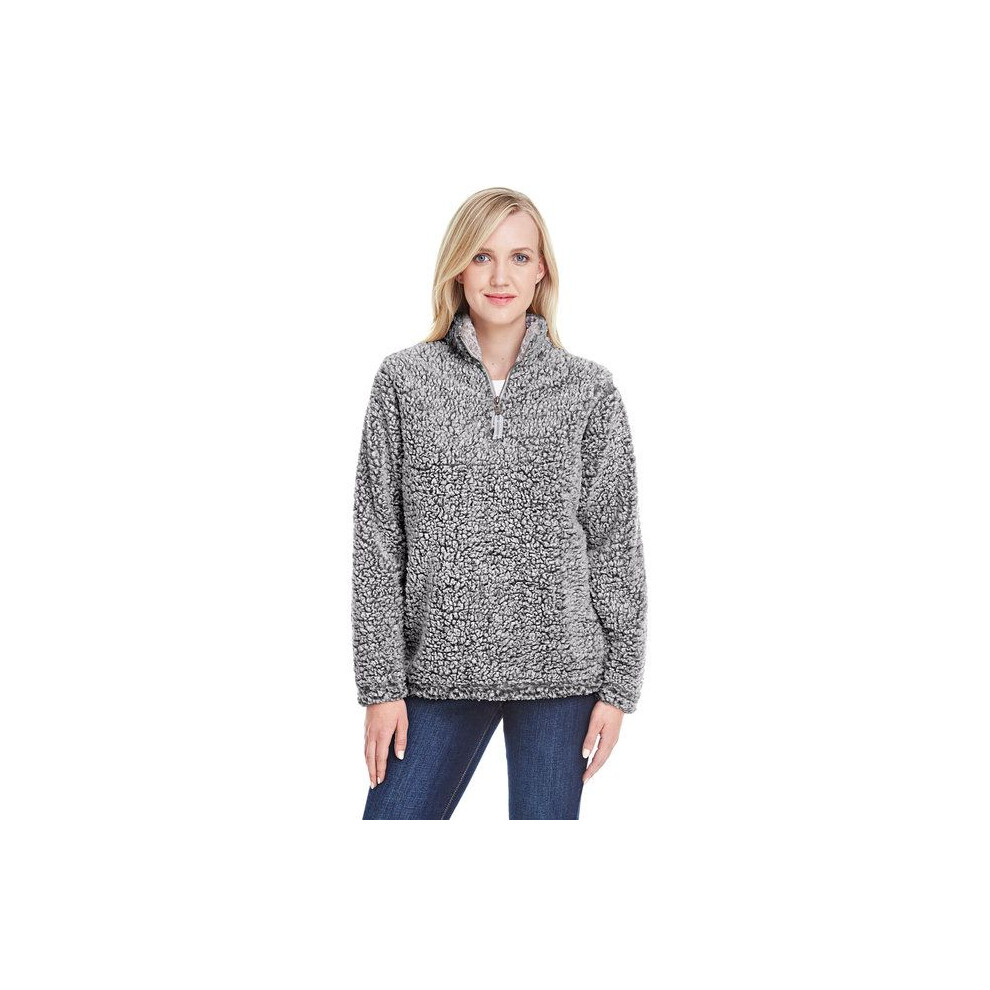 Ladies Epic Sherpa 14 Zip  OATMEAL HEATHER  SD0102H76g56