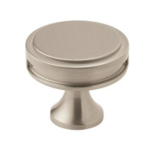 Oberon 1-3/8 in (35 mm) Diameter Satin Nickel Cabinet Knob
