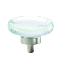 Glacio 1-3/4 in (44 mm) Průhledná/niklová skříňková úchytka