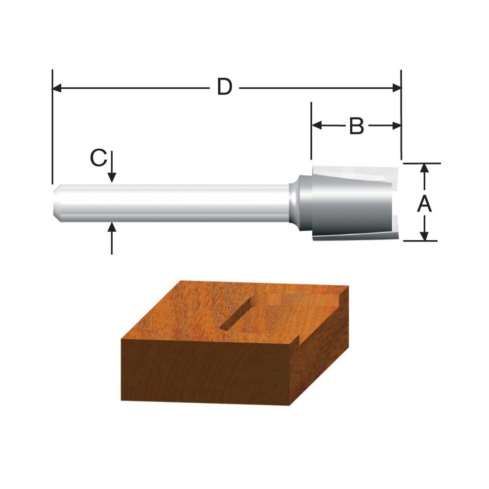 ROUTER BIT 12 MORTISE Pack of 1