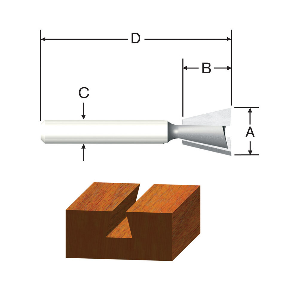 ROUTER BIT 916 DOVETAIL Pack of 1