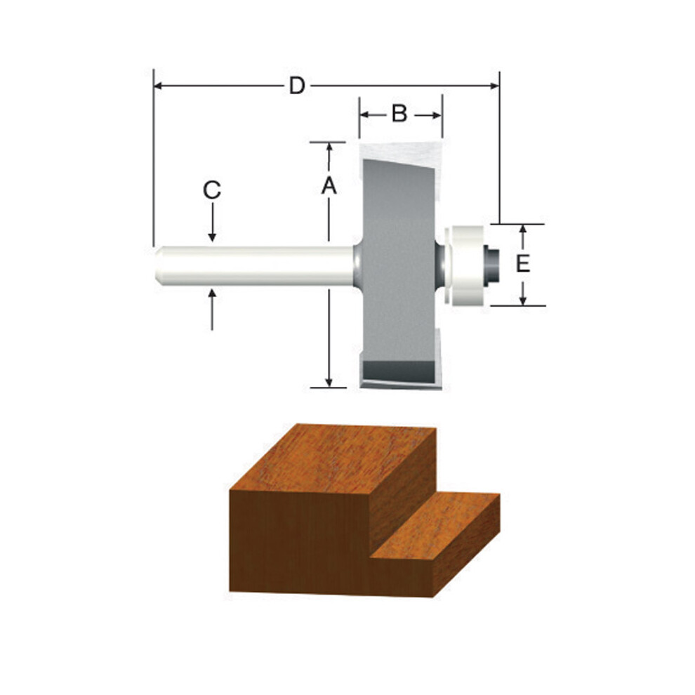 ROUTER BIT 38 RABBETING Pack of 1