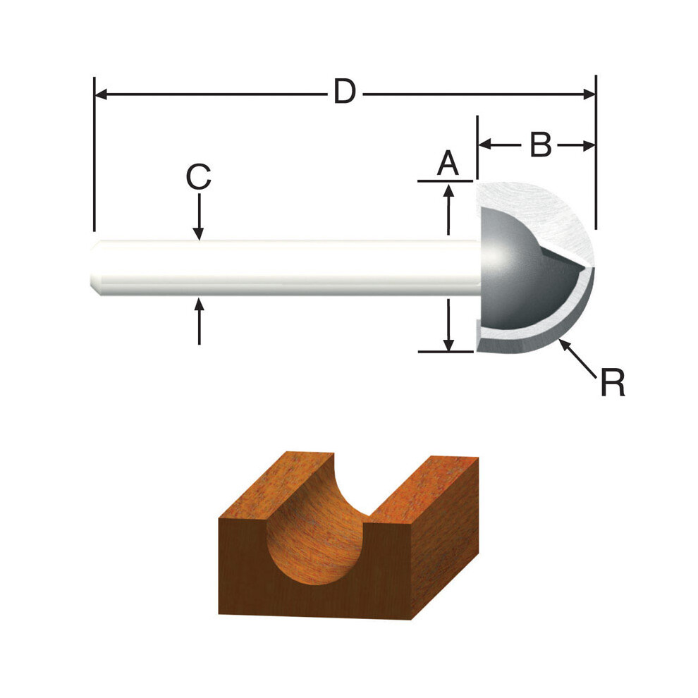 ROUTER BIT 38 COREBOX Pack of 1