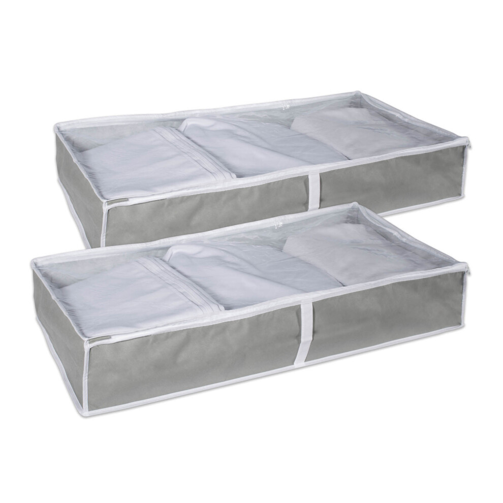 Ensemble de rangement souple gris DII de 2 pi   ces
