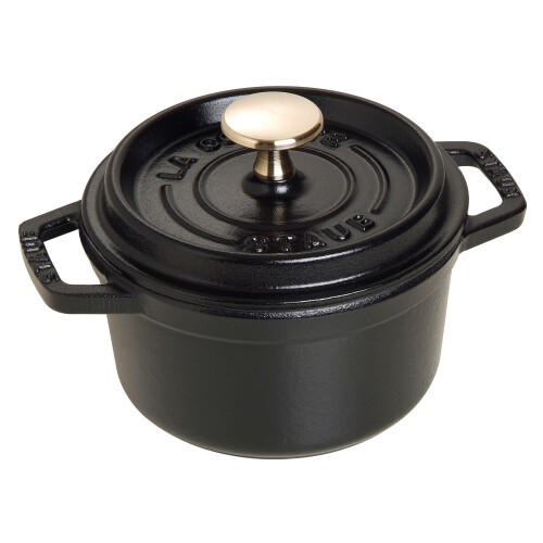 STAUB 3 PCS: CAST IRON ROUND COCOTTE, 14CM, BLACK 1