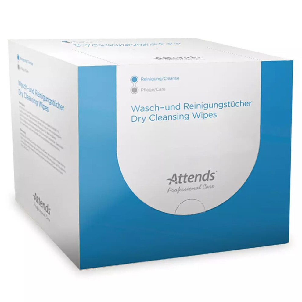 150 x Attends Proffesional Care Dry Cleansing Wipes