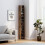 Homcom HOMCOM 204 CD Storage Tower Tall Bookcase Bookshelf with Cubes Rustic Brown 7
