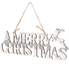 White Decor Merry Christmas Plaque Sign Sign Front Door Xmas Welcome Sign Christmas Ornaments Christmas Letter Sign