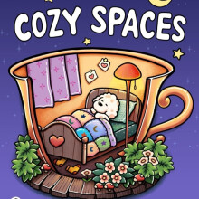(07-94Pages) Spooky Cutie Coloring Book Featuring Adorable Creatures In Cozy Moments For Relaxation Doodles Book Educational