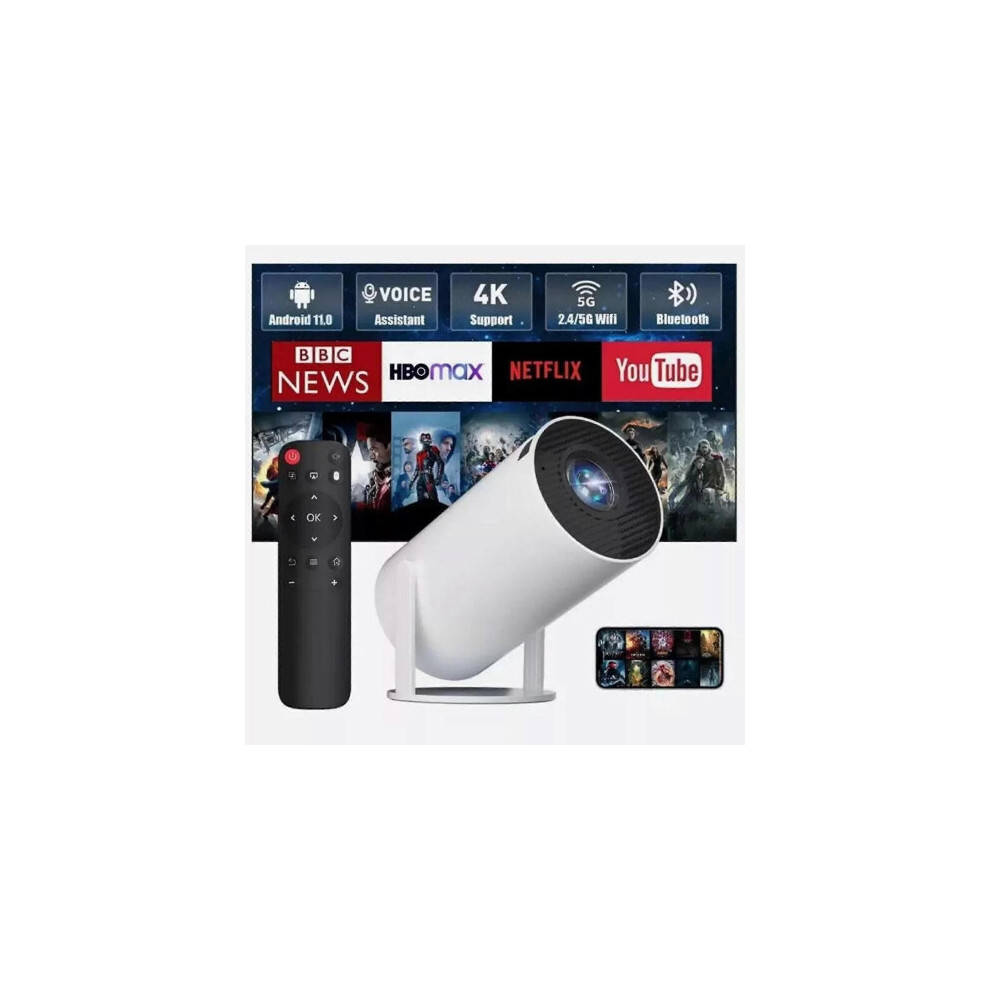5g 4k Projector Smart Hd Led Wifi Bluetooth Hdmi. Usb Android Office Home Theater