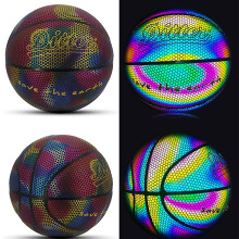 (style 1) Holographic Basketball Sports Glowing Reflective Luminous Basketball Gift