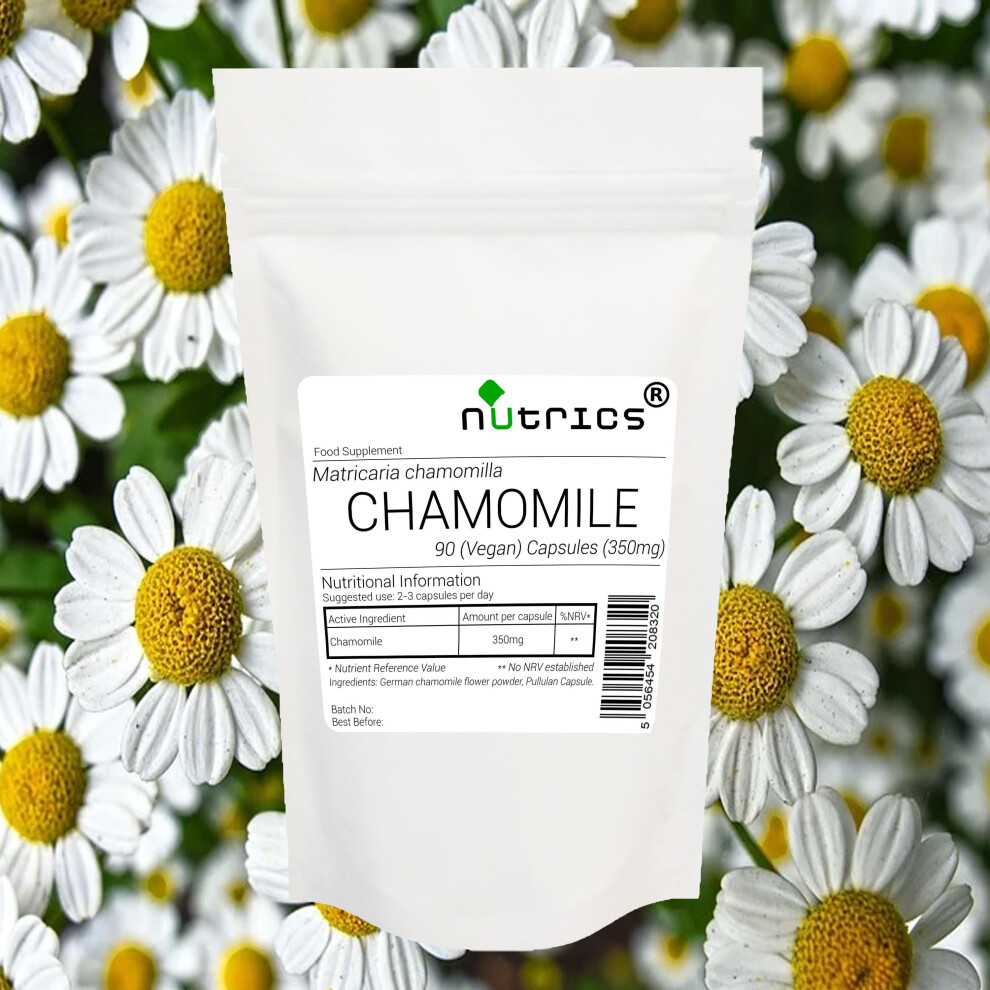 (90 Capsules	) NutricsÂ® Chamomile 350mg V Capsules