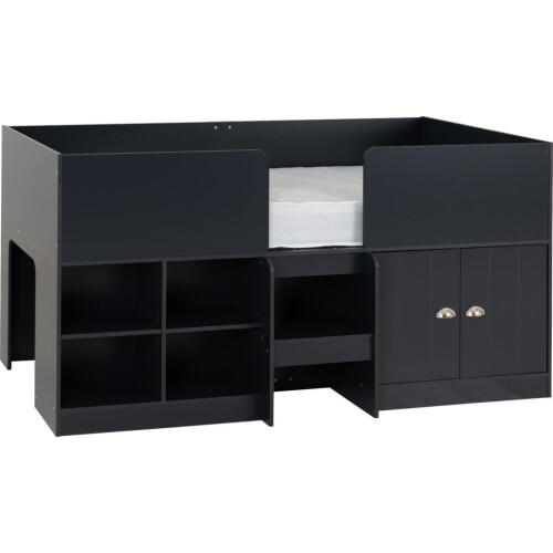 Seconique Orlando Low Sleeper Bed Dark Grey 2