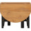 Seconique Santos Drop Leaf Coffee Table Black with Distressed Waxed Pine Top 4