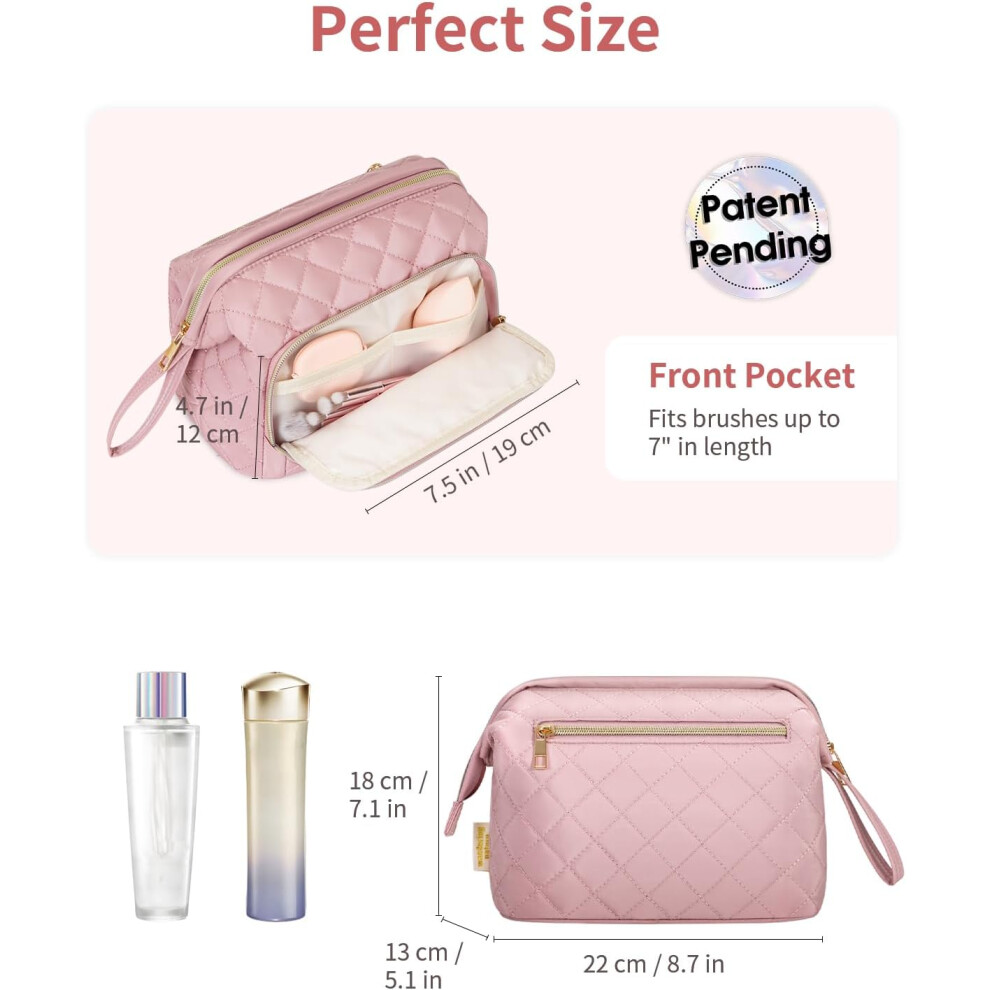 pink--makeup-bag-quilted-make-up-bags-for-women-wide-open-cosmetic-bag--large-makeup-organizer-case--travel-pouch-for-travel-essentials-toiletries