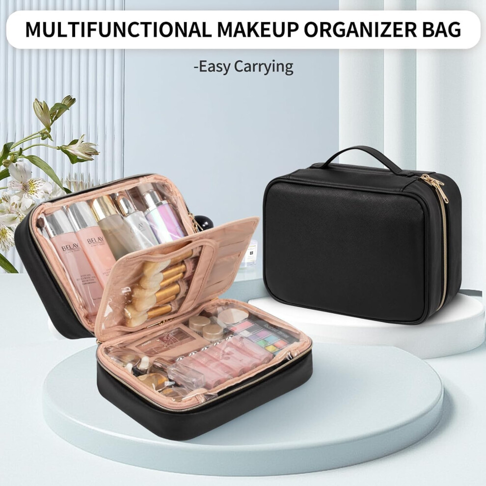 makeup-travel-bag-large-capacity-waterproof-cosmetic-organizer-bag-with-makeup-brush-compartment---handle-for-women-girls-travel-toiletry-accessories