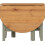 Seconique Santos Drop Leaf Coffee Table Green with Distressed Waxed Pine Top 4