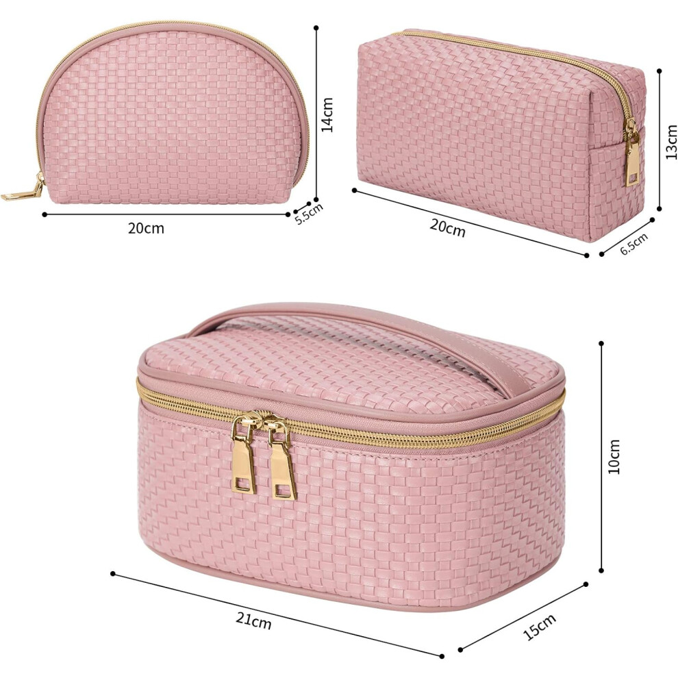 pink--makeup-bag-travel-cosmetic-bag-for-women-portable-waterproof-makeup-organizer-bag-toiletry-bags-3-pack