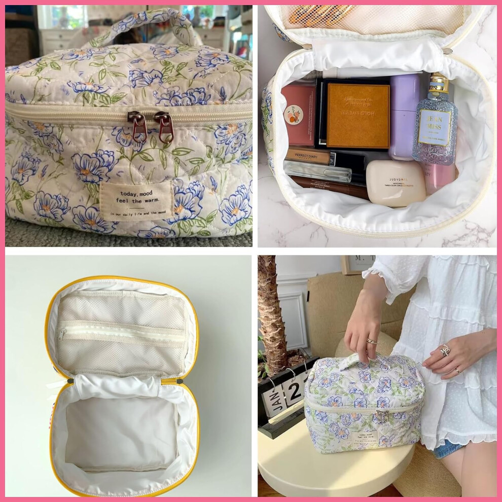 white-cherry--large-travel-quilted-makeup-bag-for-women--floral-cotton-cosmetic-bag--coquette-aesthetic-floral-toiletry-organizer-bag--01lithtblue-flower