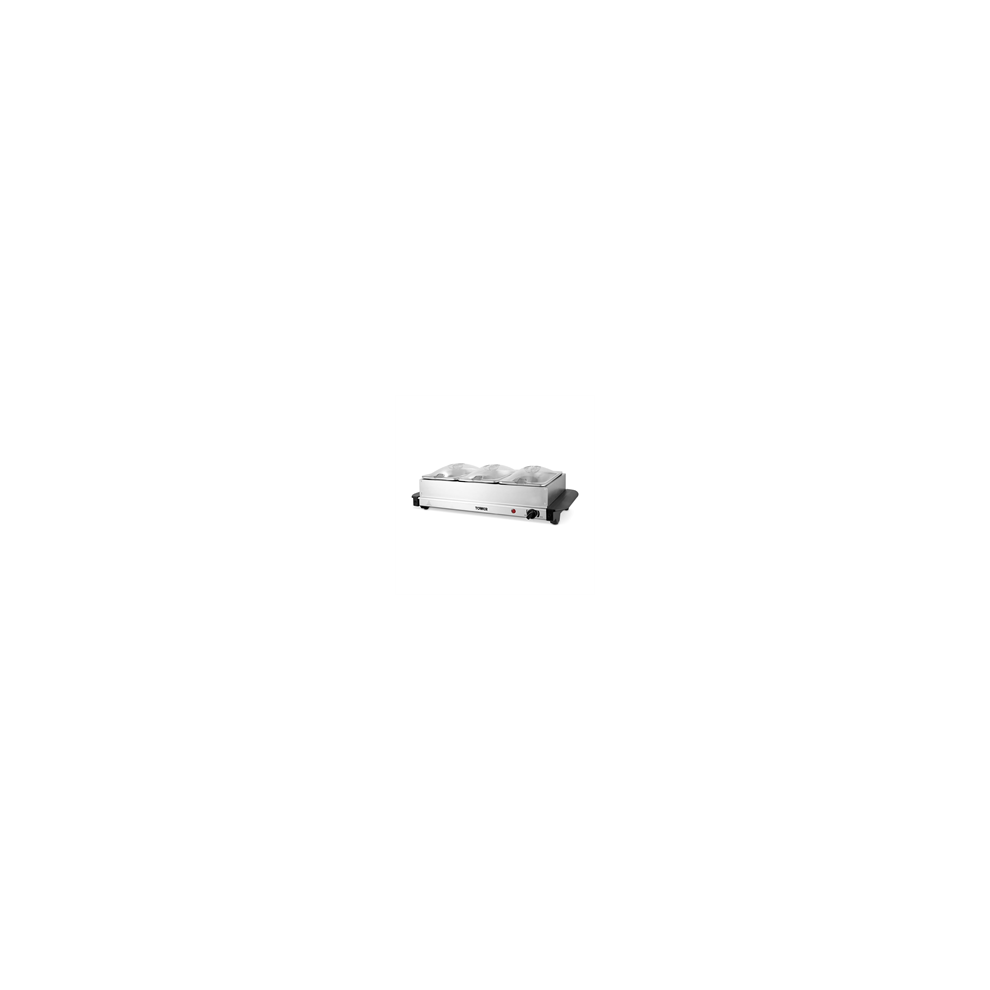 Tower Buffet Server 3 x 1.5 Litre Stainless Steel 200W - Silve