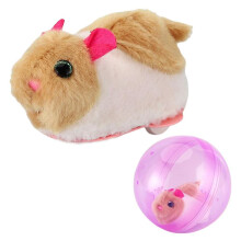 (pink ball, Brown White Mouse) Hamster Running Ball Toy Funny Toddlers Crawling Roll Ball Rolling Cat Teasing Toy