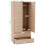 Vida Designs (Pine) Denver 2 Door 2 Drawer Wardrobe Bedroom Storage 3