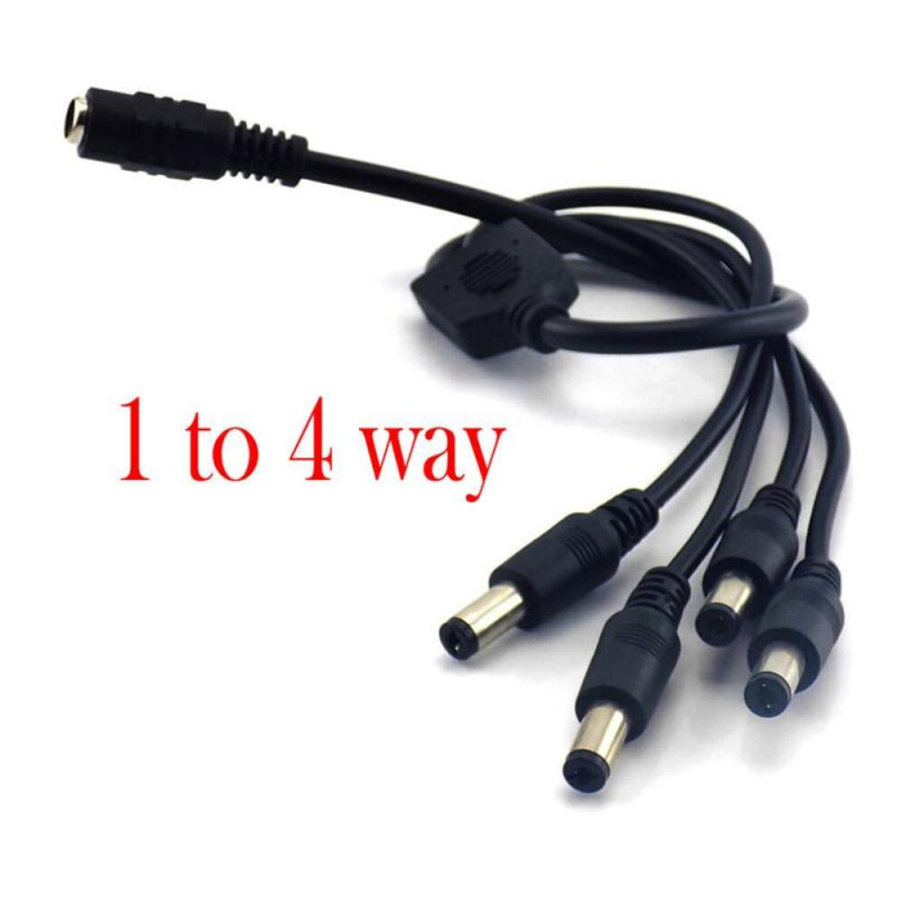 12v Dc Power Splitter Cable With Multiple Outputs