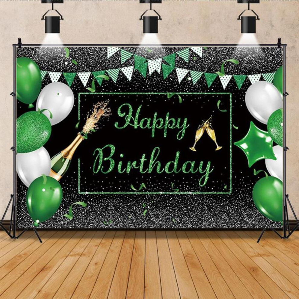 5*3ft Happy Birthday Backdrop Banner Background Cloth Props Party Decorate