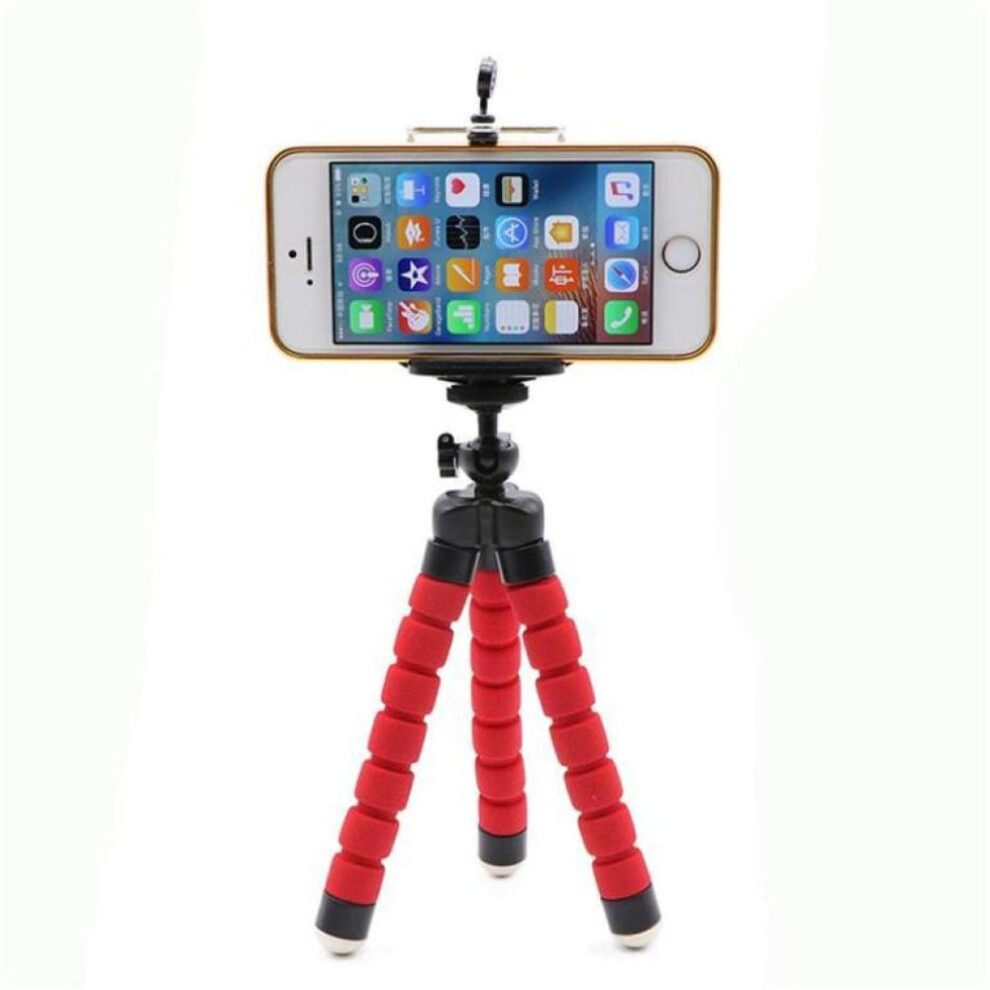 (Blue) Flexible Tripod Holder Mount Stand For Camera Mobile Phone