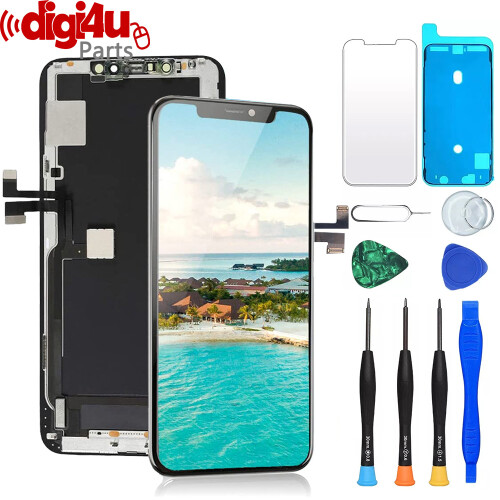 iPhone 11 Pro Max LCD Screen Replacement Kit with Digitizer + Tools – Easy Install, Compatible with A2218/A2161/A2220, Full HD