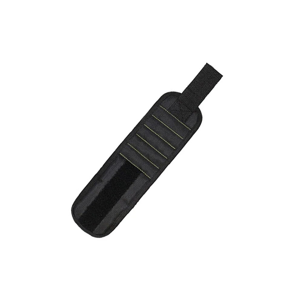 (Black) Magnetic Wristband For Holding Screws,Nails,Drilling Bits,Wrist Tool Holder Belts With Strong ,Five Rows Of Ten Magnets 6957451287846