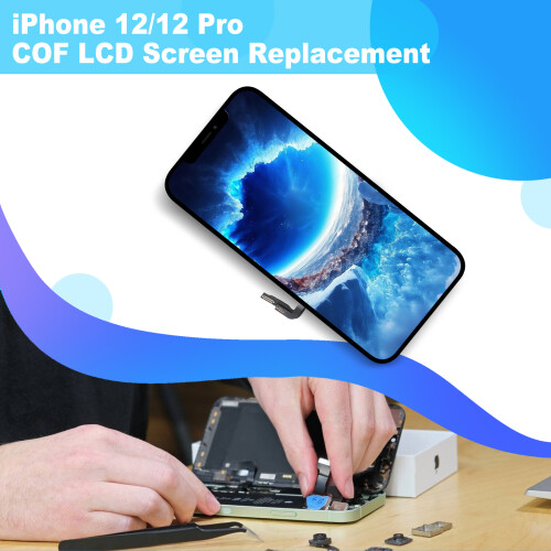 Screen Replacement For iPhone 12/12 Pro LCD Display Digitizer+Tools 1