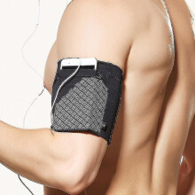 (Black, S) Sports Running Armband Cell Phone Exercise Arm Holder For Running Fitness And Gym Workouts Phone H