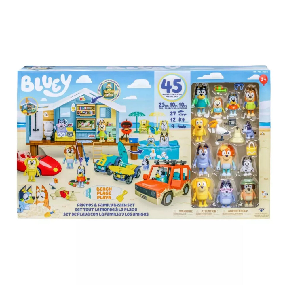 Bluey Friends and Family Beach Set | Ultimate Beach Vacation Playset