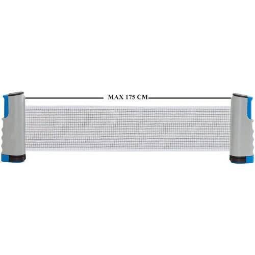 (Grey) Retractable Table Tennis Net Adjustable Length 2
