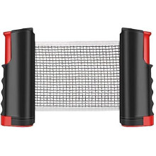 (Black) Retractable Table Tennis Net Adjustable Length