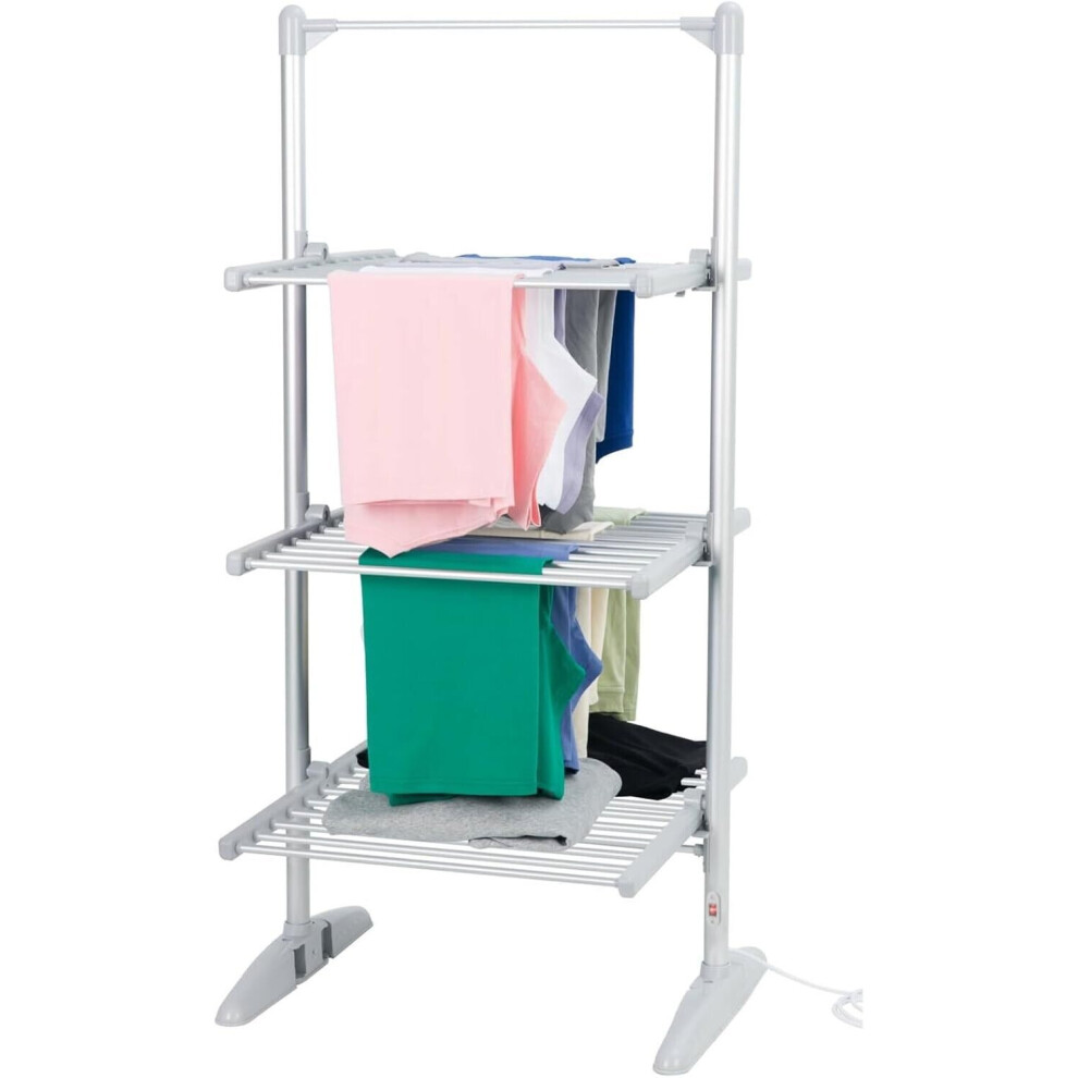 Daewoo Electric 3-Tier Heated Clothes Dryer Airer to Dry Clothing with Energy & Space Saving Design