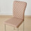 (Latte, 4 pcs) 4/6 PU Leather Dining Chairs Chrome Leg 4