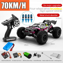 (16101-PRO-PP-1B) Rc Car Off Road 4x4 High Speed Remote Control Car with LED Headligh 1/16 Monster Truck Toys