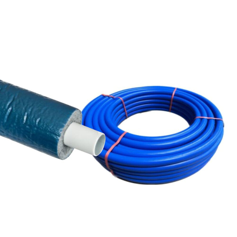 (25Mm 50M Coil, Blue) Pre-Insulated Multilayers Composite Pex Al Pex Pipe 5060706095347