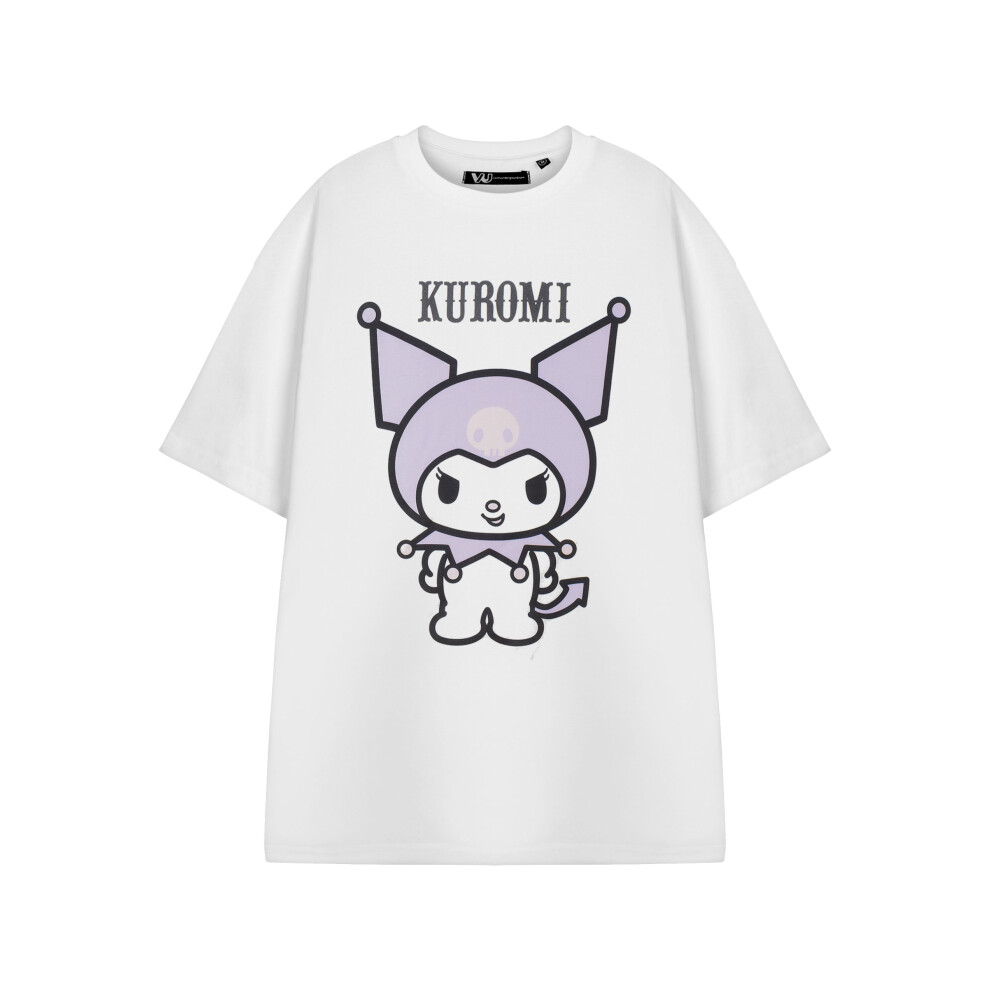 (Small) Hello Kitty Short Sleeved T-Shirt (Womens White)