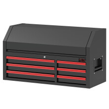 Professional 8 Drawers Garage Large Tool Chest Top Box With Ball Bearing Slides